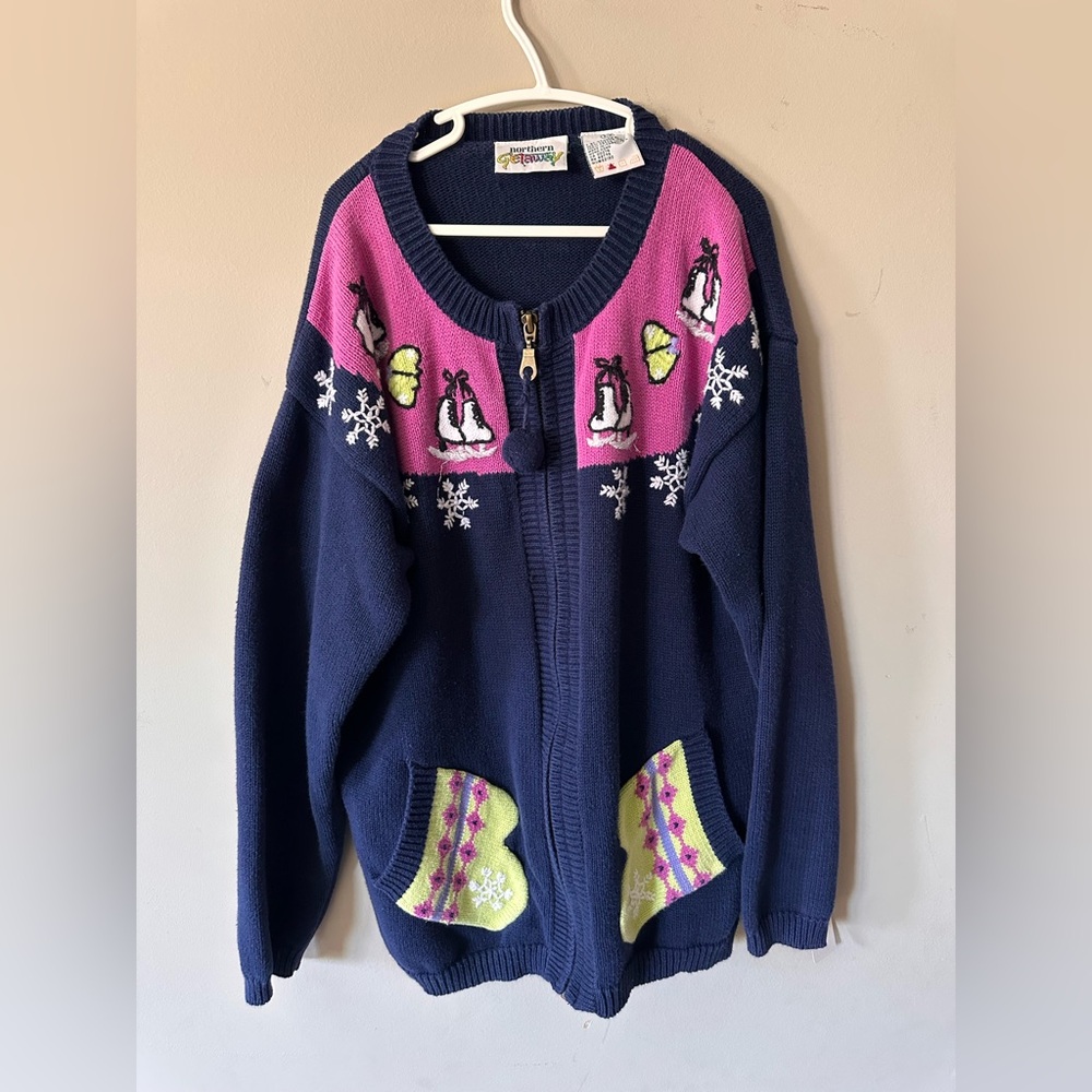 Vintage Northern Getaway Colorblock Sweater